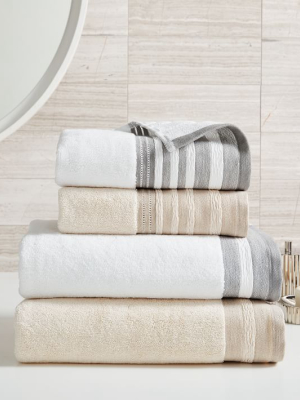 Organic Dobby Linen Border Towels