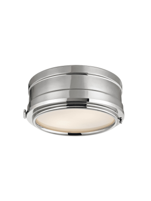 Rye 2 Light Flush Mount Polished Nickel