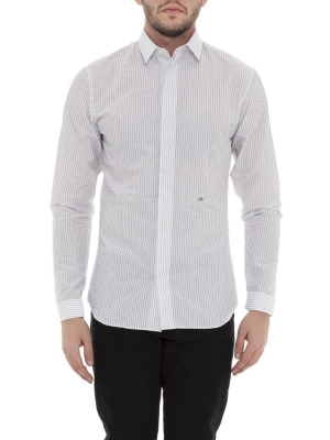 Dior Homme Stitch Detailing Cotton Shirt