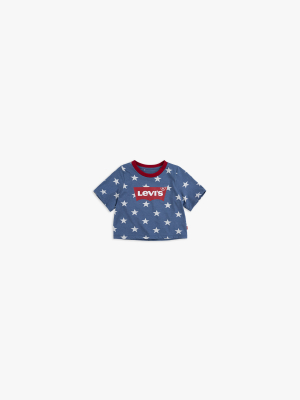 Little Girls 4-6x Star High Rise Top