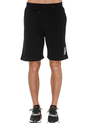 Marcelo Burlon County Of Milan Monogram Logo Sweat Shorts