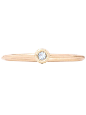 Birth Jewel Stacking Ring With Aquamarine