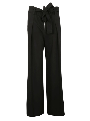 Proenza Schouler Tie-belt Wide Leg Pants