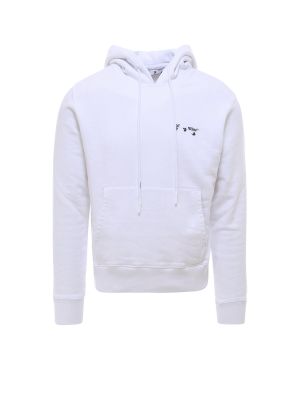 Off-white Drawstring Hooded Sweatshirt