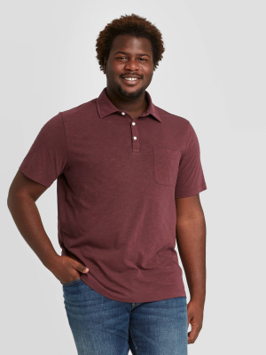 Men's Big & Tall Standard Fit Polo Collared Shirt - Goodfellow & Co™