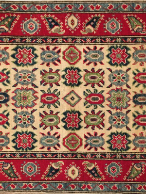 Handmade Kazak Rug 2'8" X 3'11"