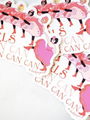 Girls Can-can Sticker