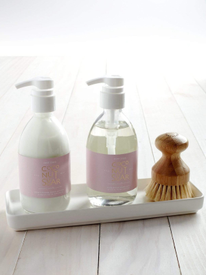 Coconut Sugar Shea Lotion & Hand Soap Set With Brush