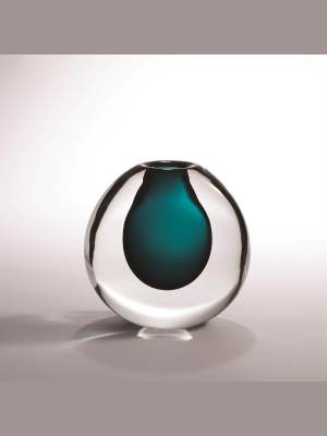 Global Views Ice Vase Small - Azure