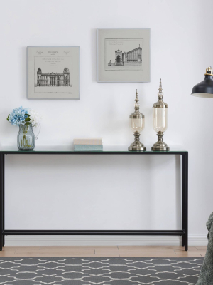 Dillard Narrow Long Console Table Black - Aiden Lane