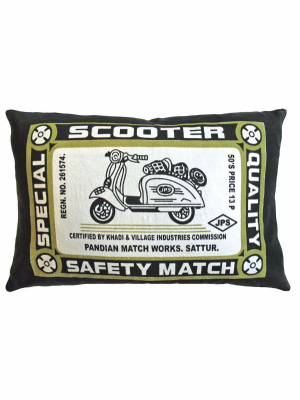 Match Co Scooter Print Pillow