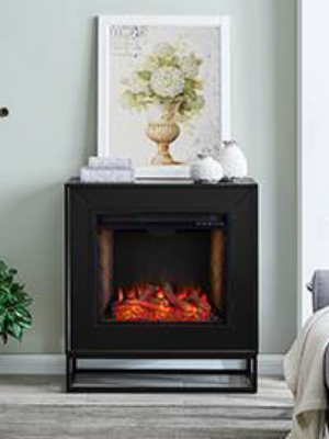 Frescan Alexa Enabled Smart Fireplace Black - Holly & Martin