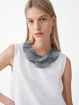 Ruched Material Necklace