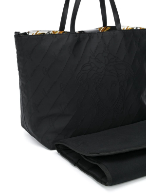 Versace Kids Medusa Quilted Changing Bag