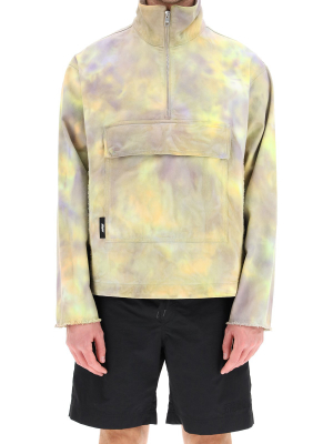 Msgm Half-zip Tie-dye Sweatshirt