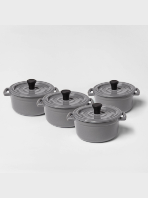 .25qt 4pc Round Casserole Bakeware Set - Threshold™