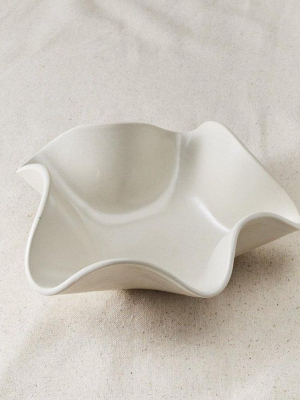 Folded Ceramic Catchall Bowl - Medium