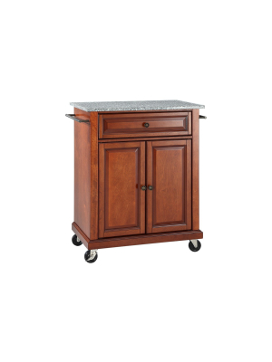 Solid Granite Top Portable Kitchen Cart/island - Crosley