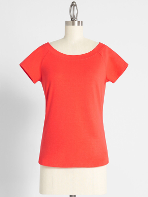 Bateau So Beautiful Cap Sleeve Top