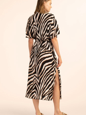 Vivant Midi Wrap Dress