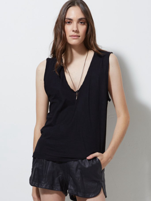 P.c.h. Sleeveless Tee, Black