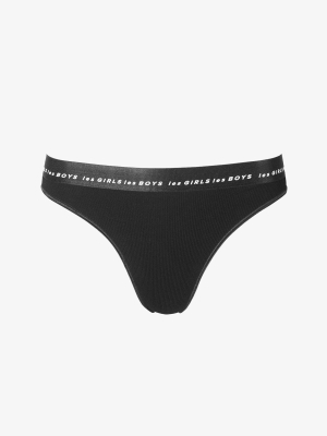 Bamboo Rib Briefs Black