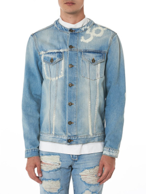 Printed Denim Jacket (nms18611-denim-blue)