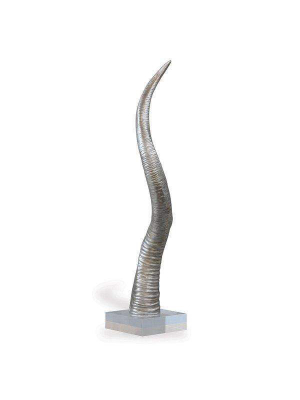 Safari Silver Horn Sculpture