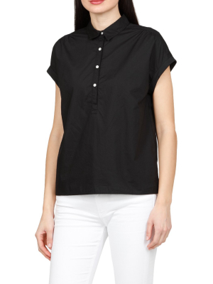 Woolrich Short-sleeved Fitted Blouse