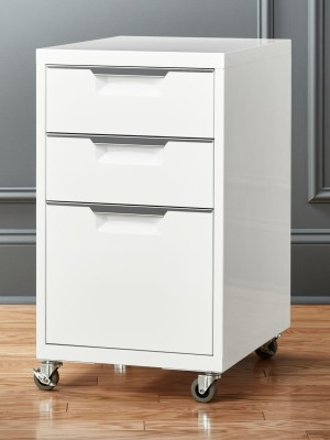 Tps White 3-drawer Filing Cabinet