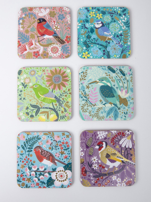 Birdy Set Of 6 Of Coasters