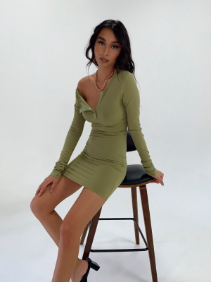 Gramercy Mini Dress Khaki