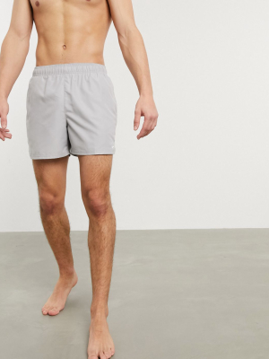 Nike Swimming 5inch Volley Shorts In Light Gray