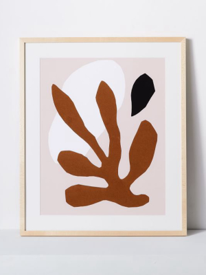 Kate Arends Framed Print - Leaf