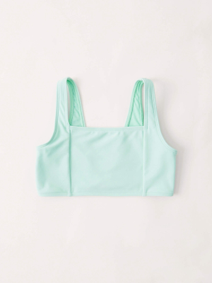 Square-neck Swim Top