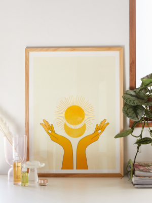 Nadja Holding The Light Art Print