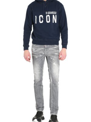 Dsquared2 Icon Hooded Drawstring Sweatshirt