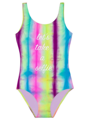 Pq Swim Tie Dye Selfie Girls One Piece