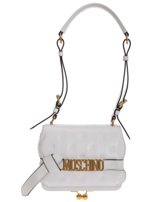 Moschino Pillow Logo Plaque Shoulder Bag