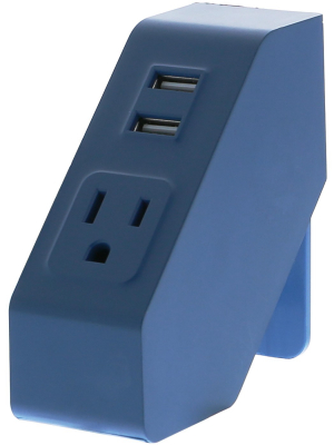 Bostitch Konnect Plastic Power Hub With 2 Usb Kt-power-blue