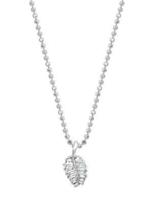 Palm Leaf Diamond Necklace - Small