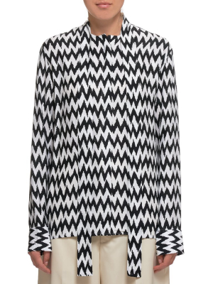 Shawl Collar Shirt (194-2004-140-011-chevron)