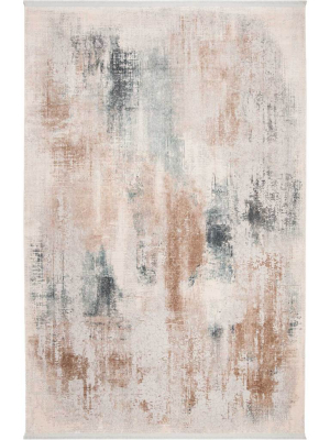 Eclipse Beige/blue Area Rug