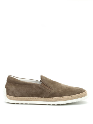 Tod's Round Toe Slip-on Sneakers