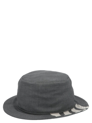 Thom Browne 4 Bar Bucket Hat