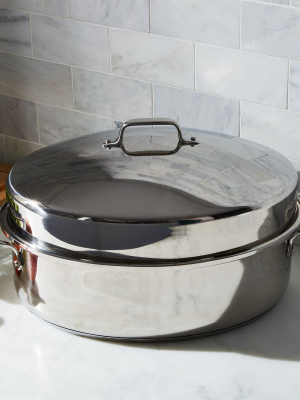 All-clad ® Covered Oval Roaster With Rack