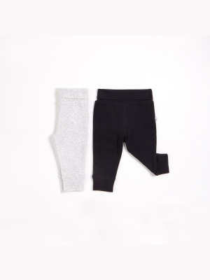 Grey & Black Essential Leggings 2 Pack