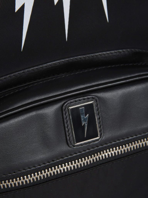 Neil Barrett Logo Patch Thunderbolt Backpack