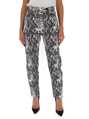 The Attico Animal Print Trousers