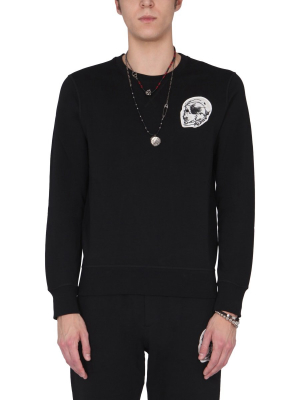 Alexander Mcqueen Skull Patch Sweatshirt